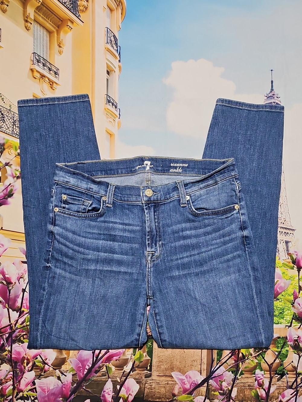 7 For All Mankind Roxanne Ankle Jeans Size 30